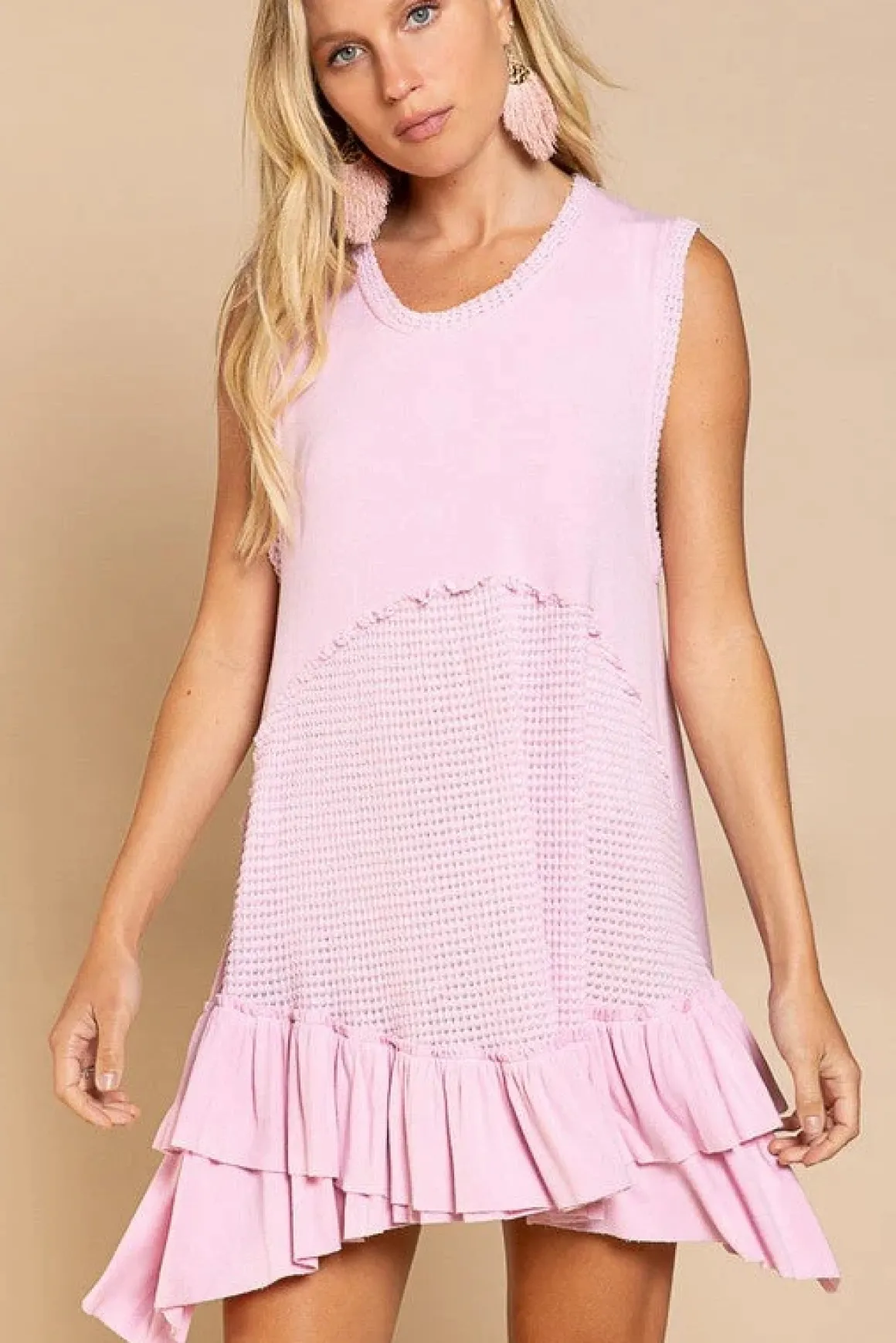 Sleeveless Ruffle Hem Dress *Online Only*