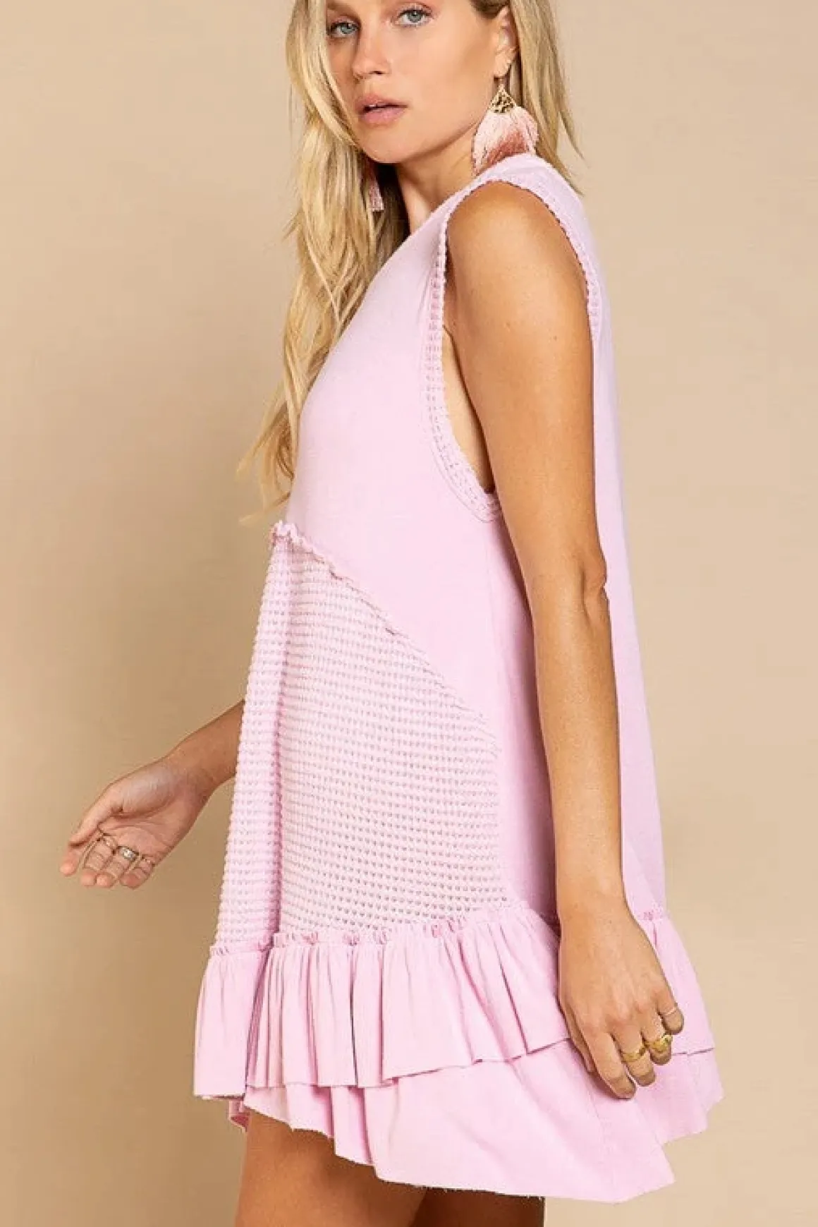 Sleeveless Ruffle Hem Dress *Online Only*