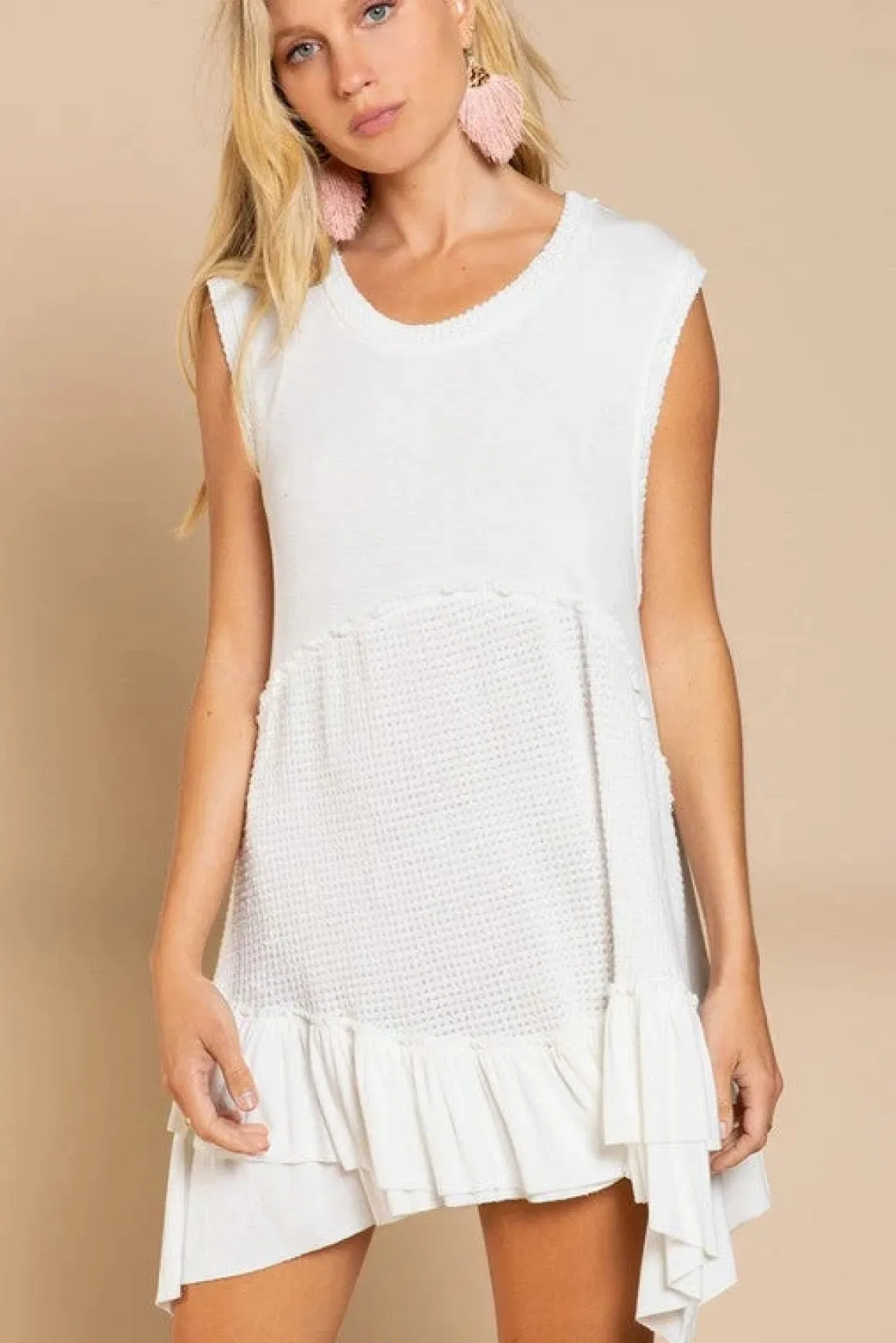 sleeveless_ruffle_hem_dre_9.webp Sleeveless Ruffle Hem Dress *Online Only*