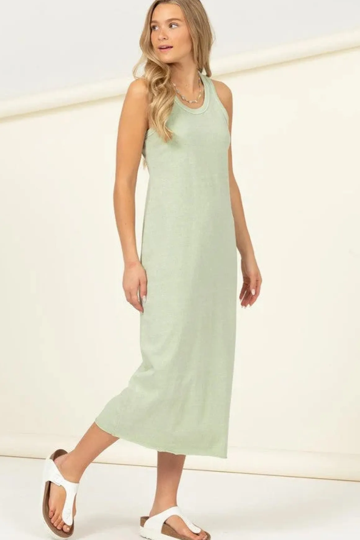 Sleeveless Shift Midi Dress * Online Only*