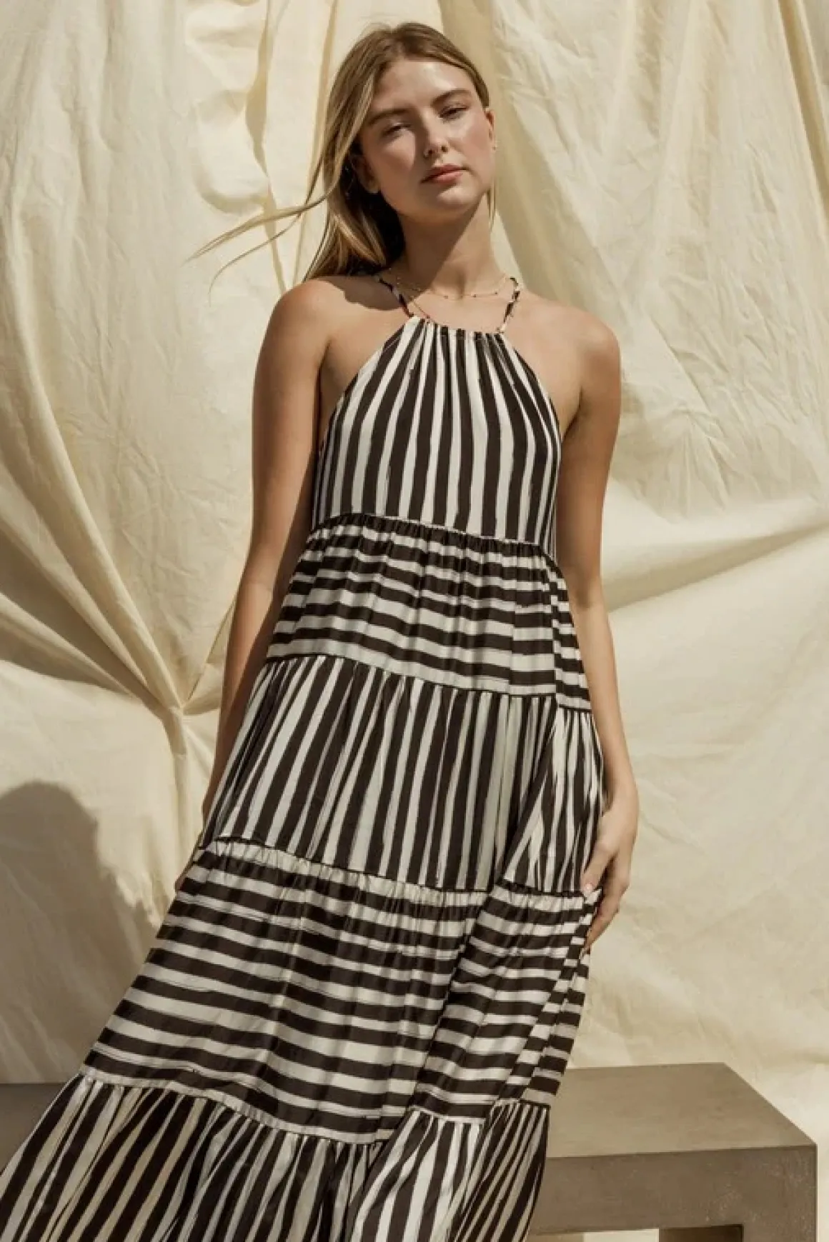 sleeveless_stripe_tiered__3.webp Sleeveless Stripe Tiered Maxi Dress *Online Only*
