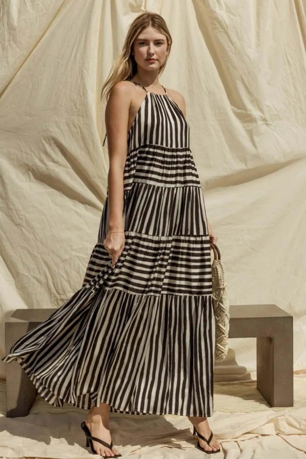 sleeveless_stripe_tiered__4.webp Sleeveless Stripe Tiered Maxi Dress *Online Only*