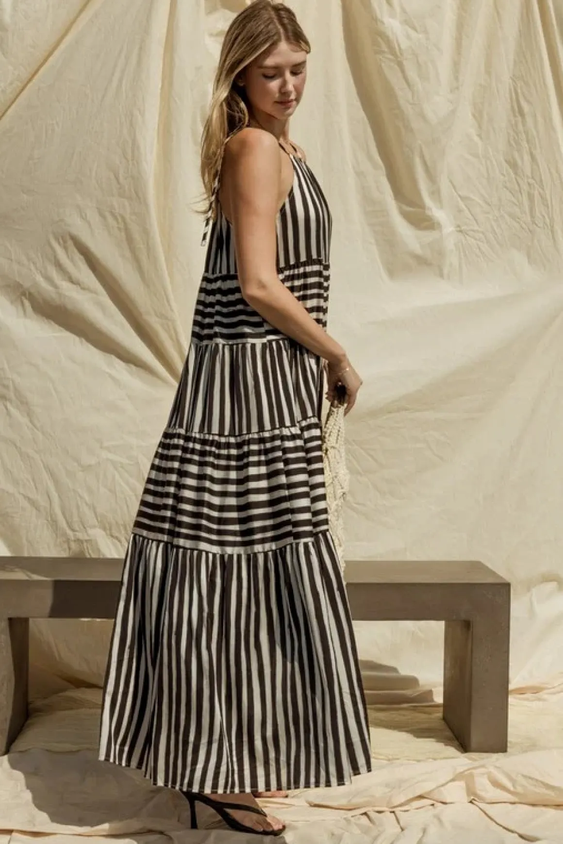 sleeveless_stripe_tiered__5.webp Sleeveless Stripe Tiered Maxi Dress *Online Only*