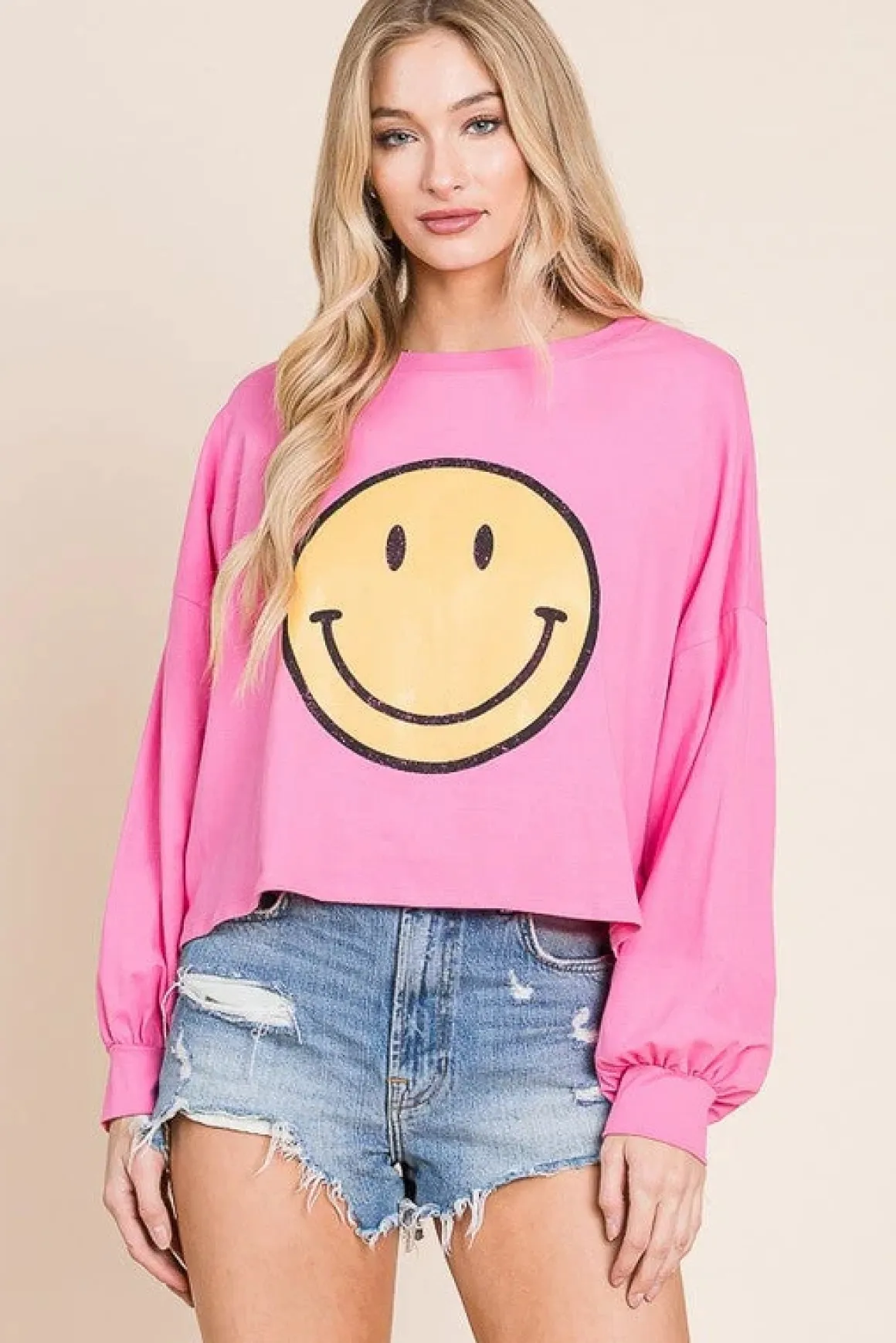 smiley_face_long_sleeve_c_15.webp SMILEY FACE LONG SLEEVE CROP TOP *Online Only*