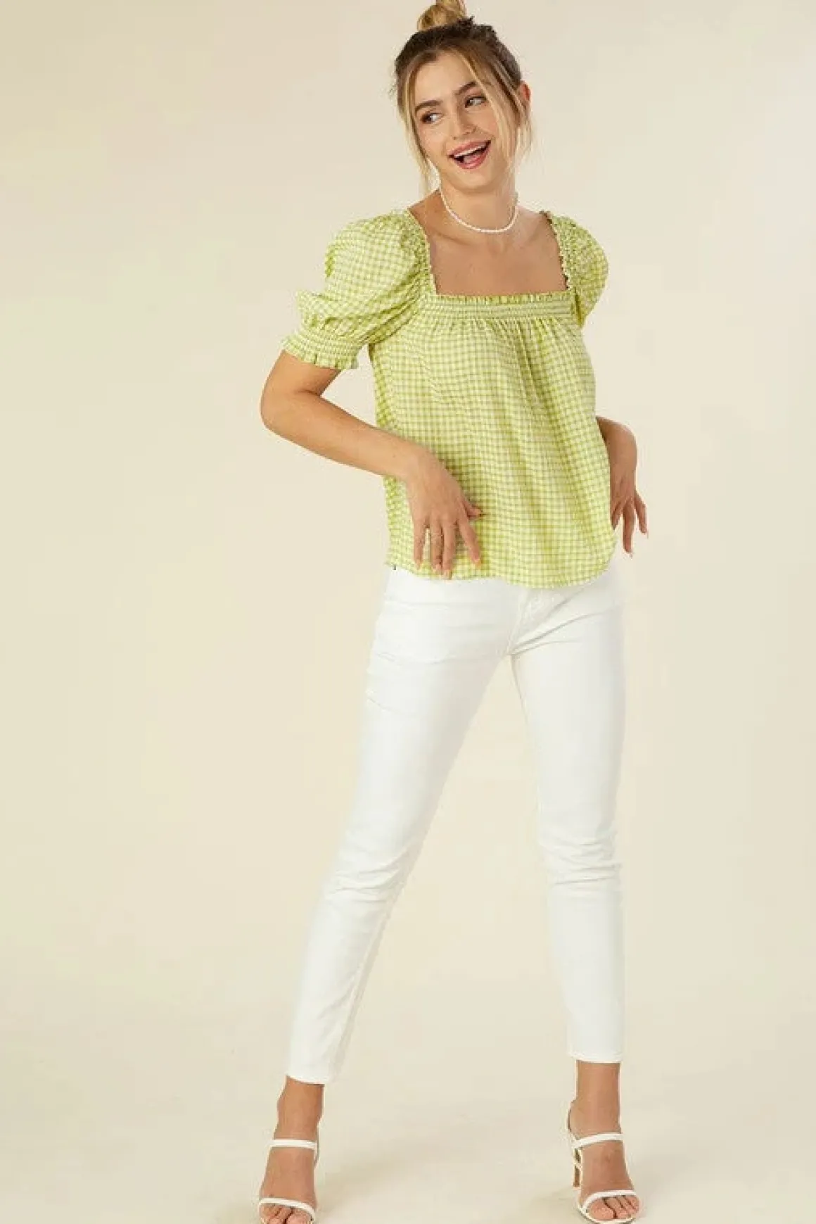 smocked_blouse_with_puff__3.webp Smocked blouse with puff sleeve