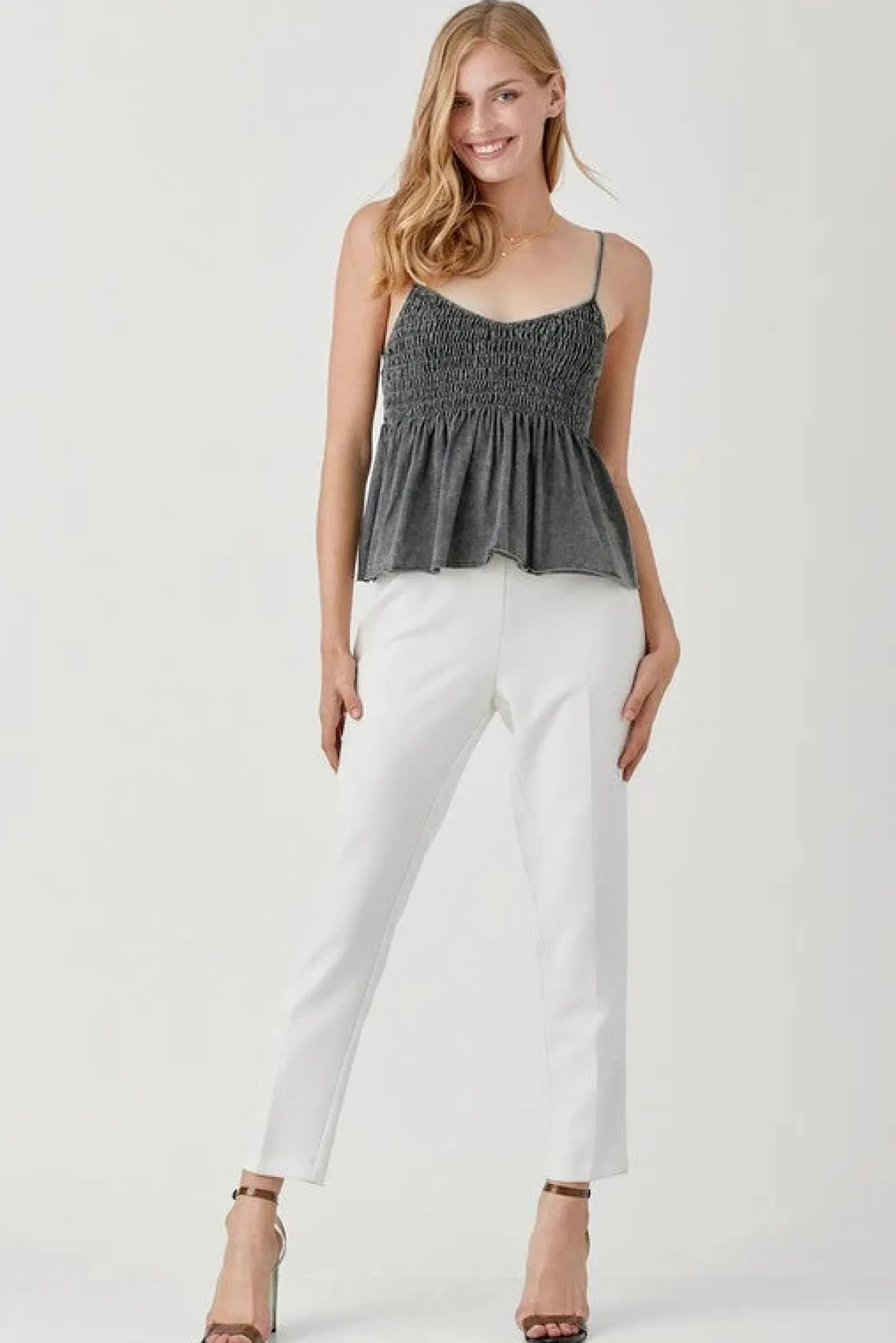 smocked_flare_bottom_knit_4.webp Smocked Flare Bottom Knit Cami Top *Online Only*