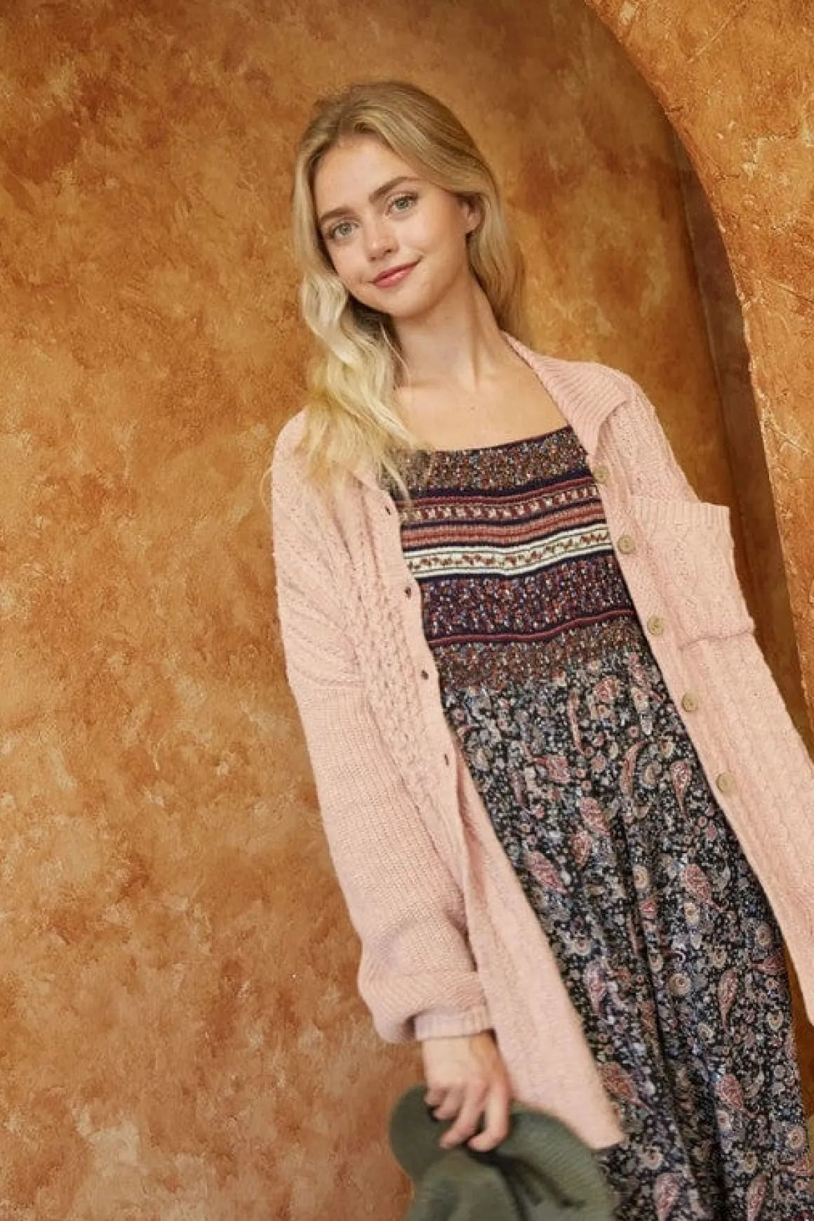 Solid Button Down Cardigan  *Online Only*