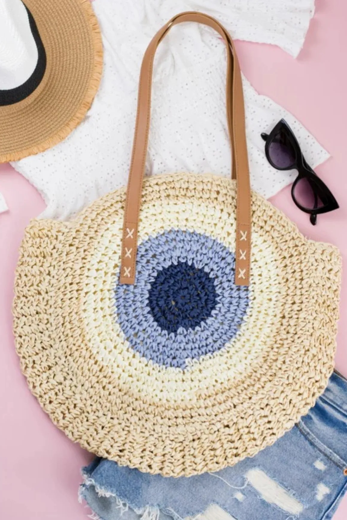 Straw Circle Tote *Online Only*