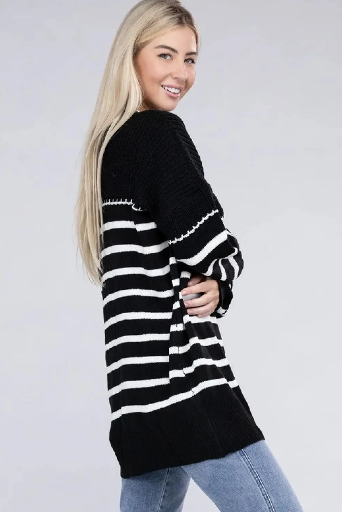 Striped Knit Sweater *Online Only*