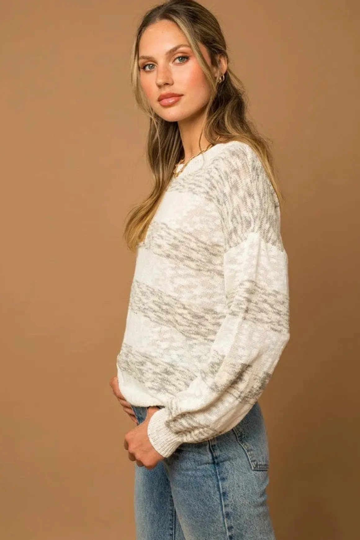 Striped Oversized Sweater  * Online Only*