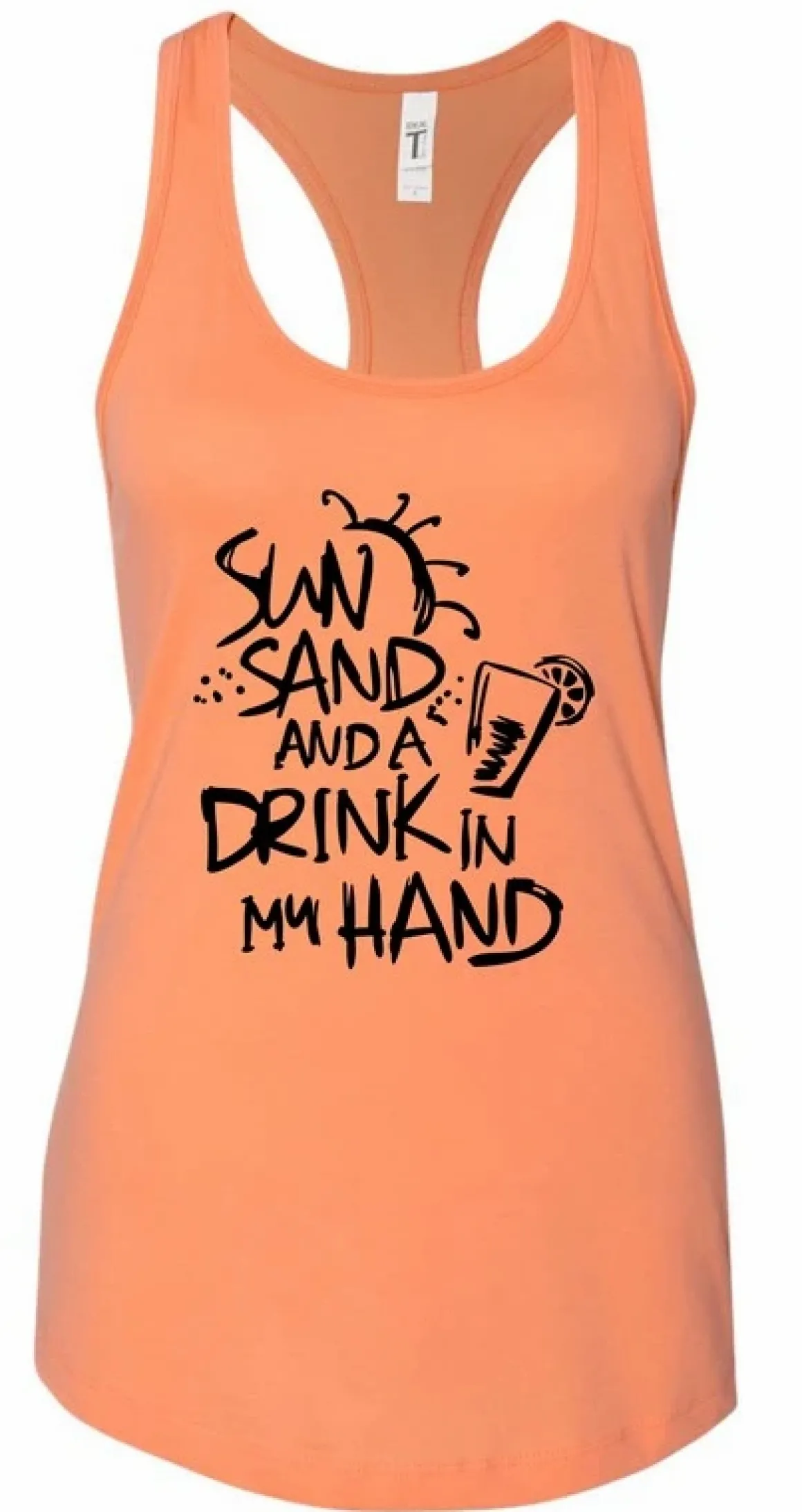 sun_sand_and_a_drink_in_h_3.webp Sun Sand and a Drink in Hand Summer Graphic Tank *Online Only*