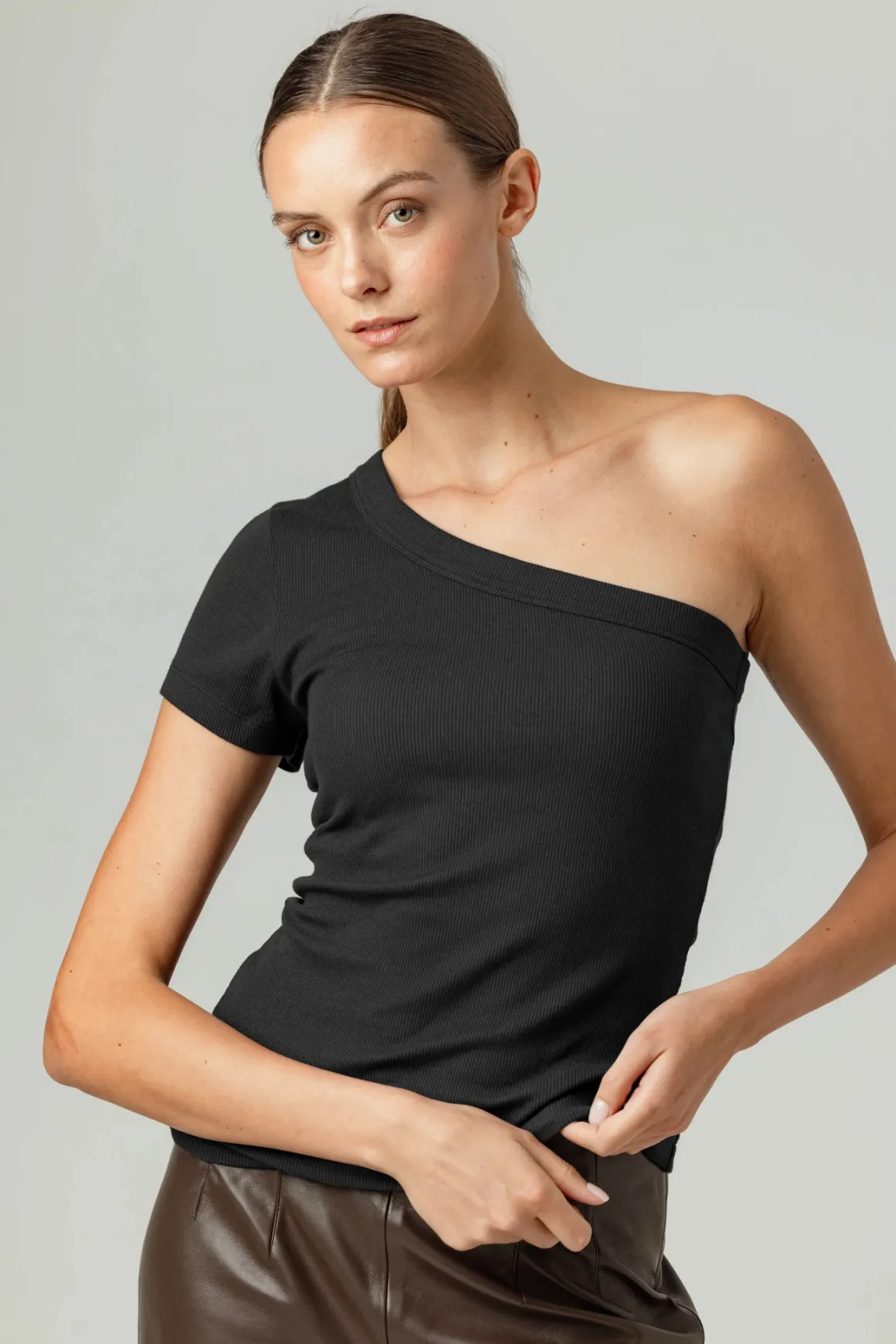 Sundays Delta One Shoulder Tee