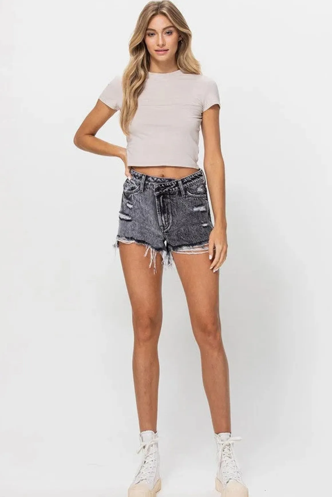Super High Rise 2 Toned Shorts *Online Only*