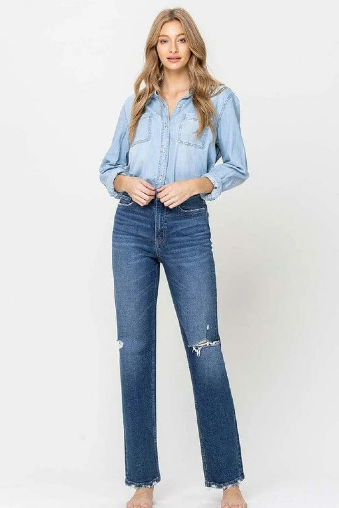 super_high_rise_straight__4.webp Super High Rise Straight Leg Jeans *Online Only*
