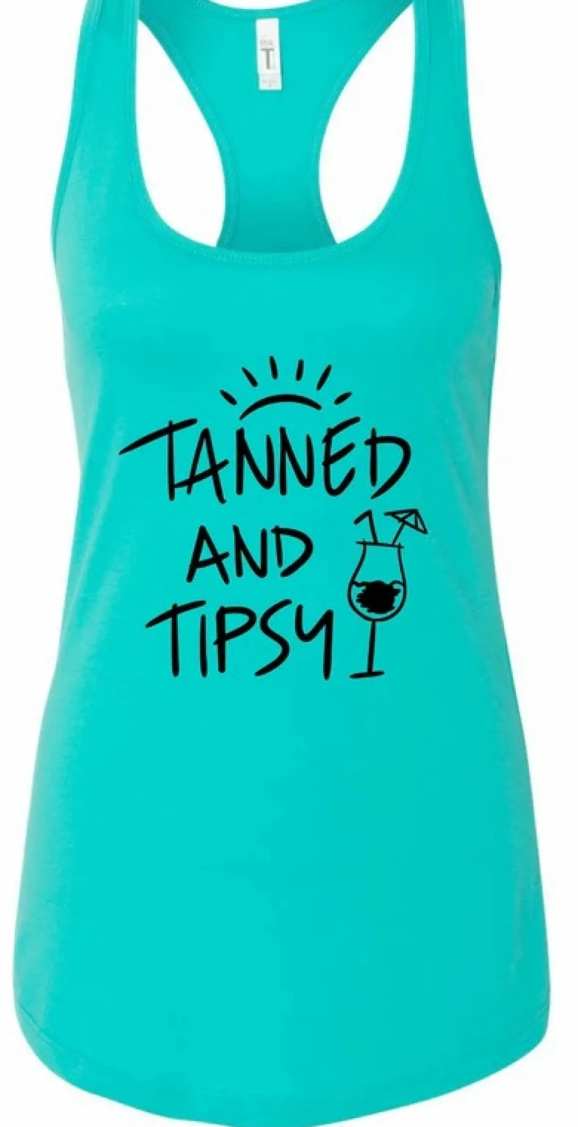 Tanned and Tipsy Summer Graphic Tank *Online Only*