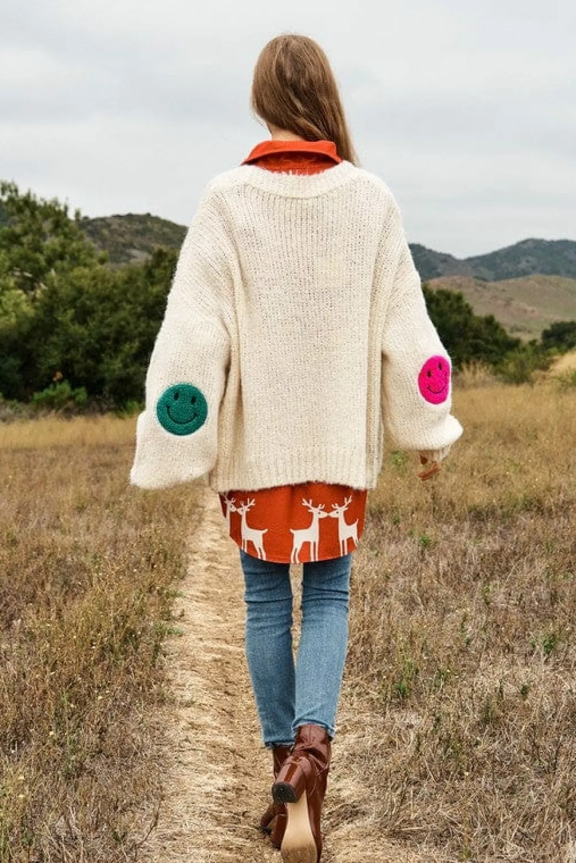 the_fuzzy_smile_long_bell_9.webp The Fuzzy Smile Long Bell Sleeve Knit Cardigan