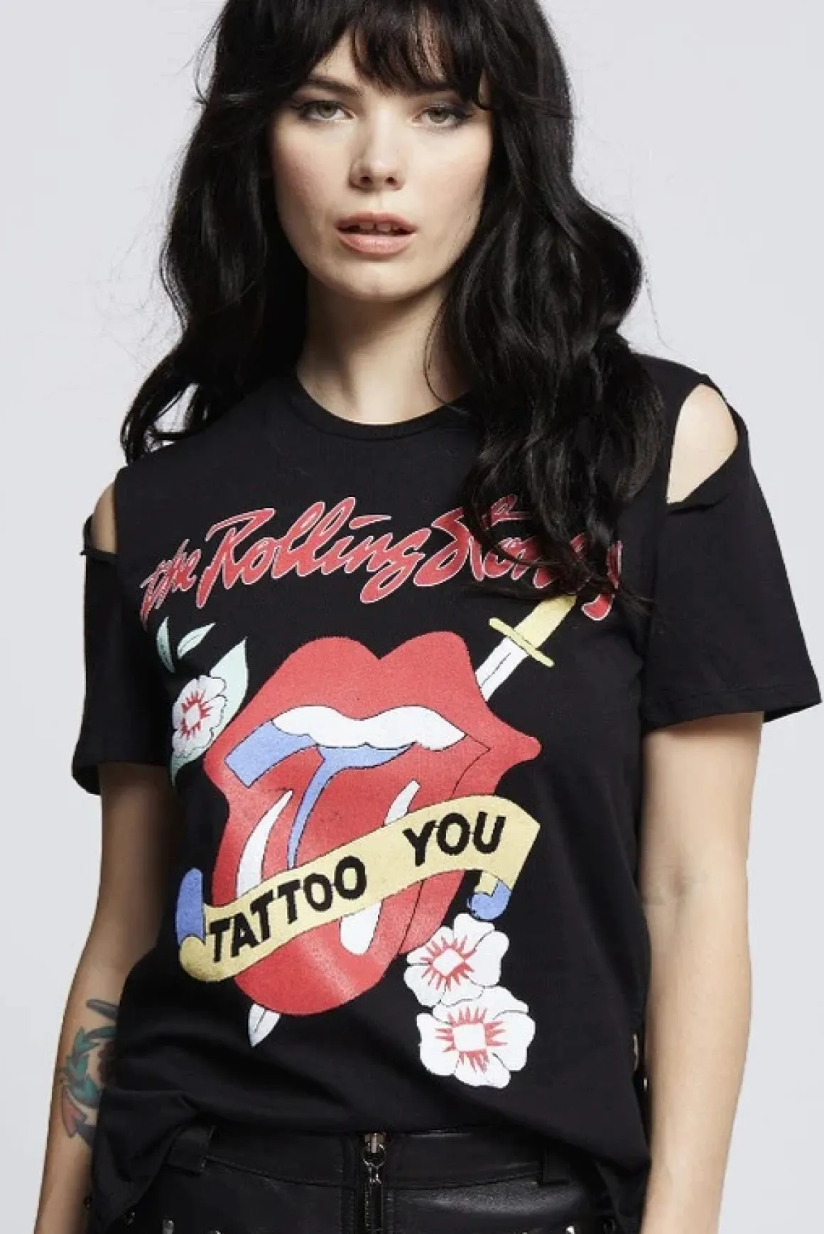 The Rolling Stones Slit Sleeve Band Tee *Online Only*