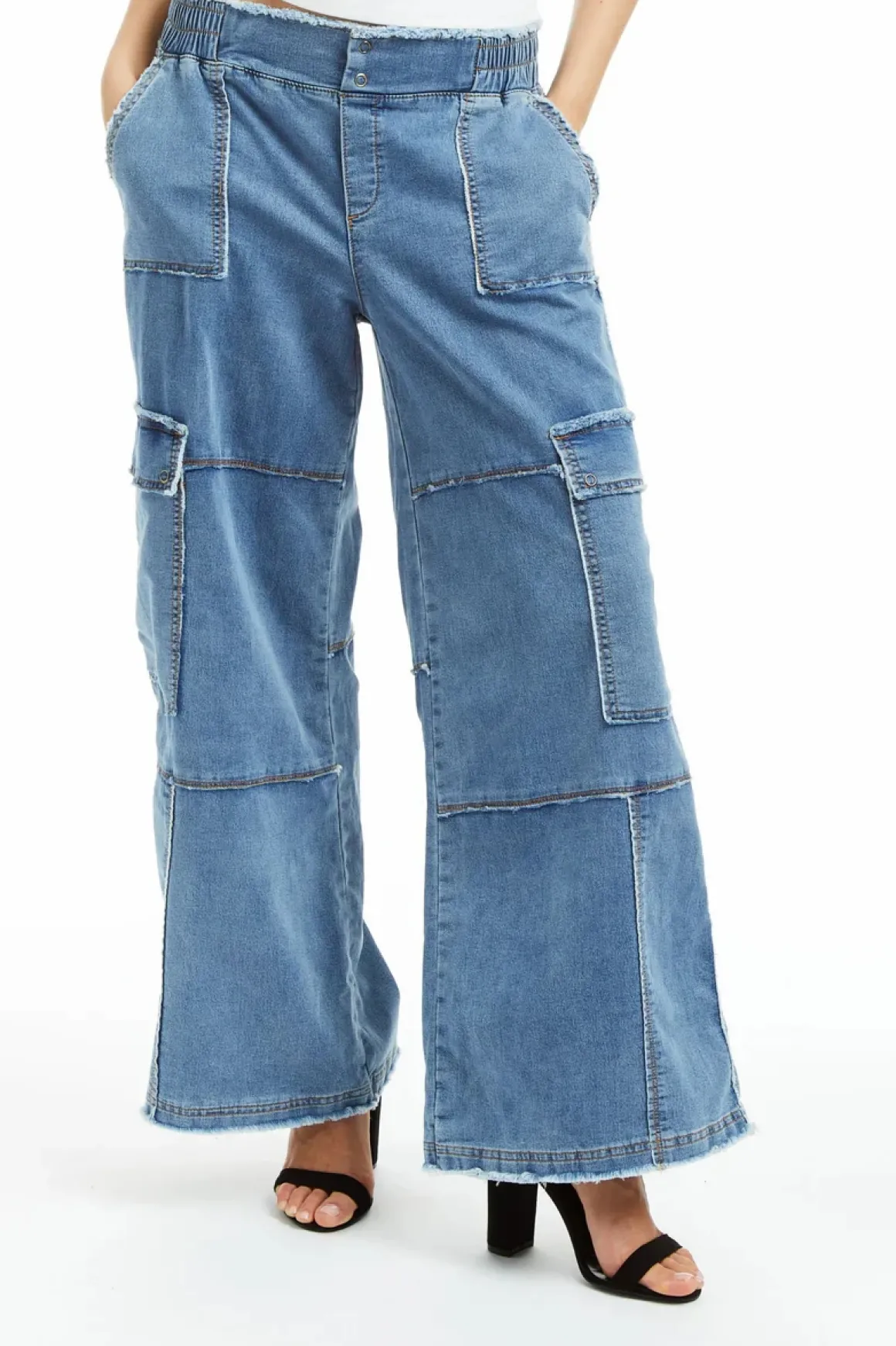Tractr Mid Rise Cargo Lounge Pants