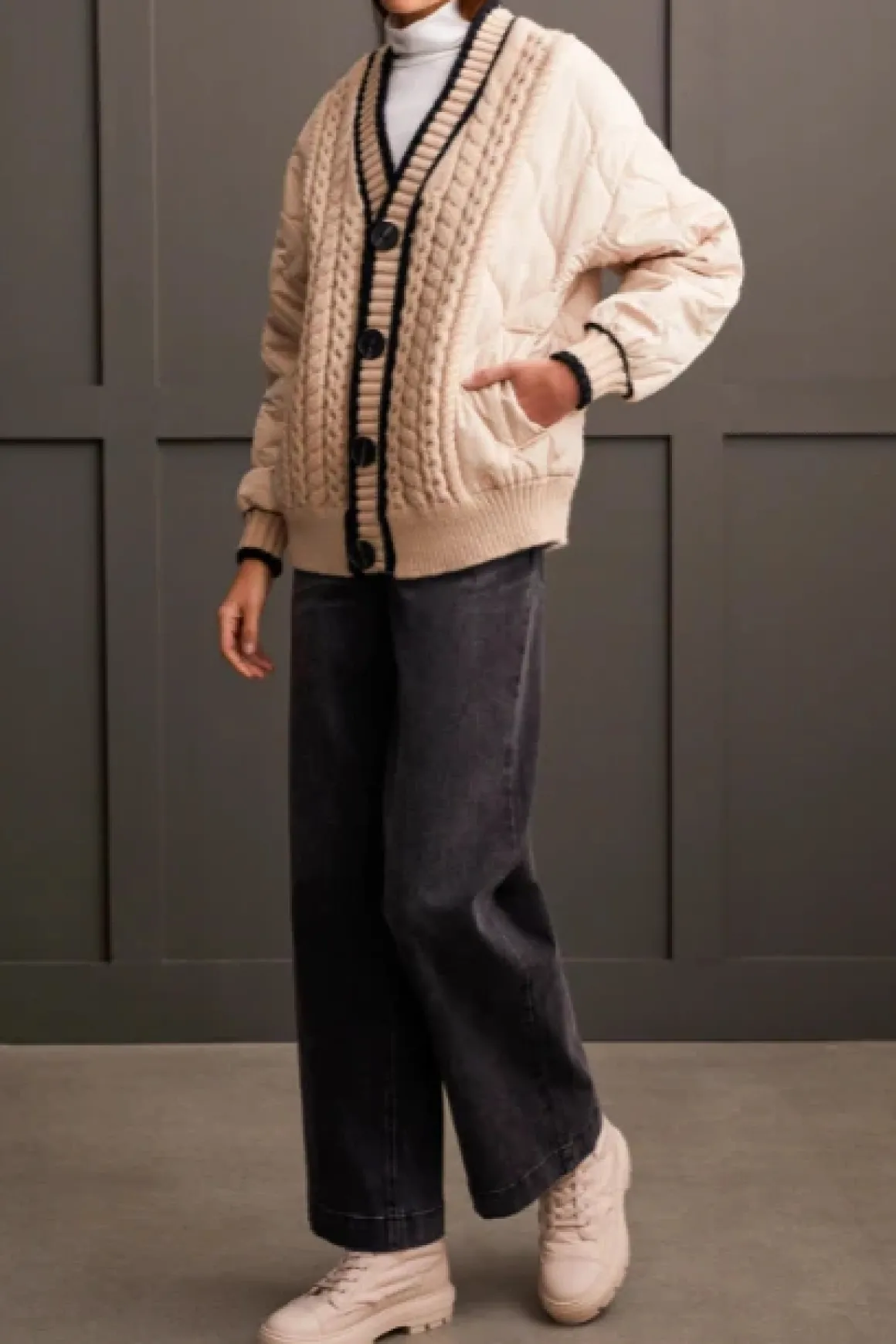 Tribal Quilted Cardigan
