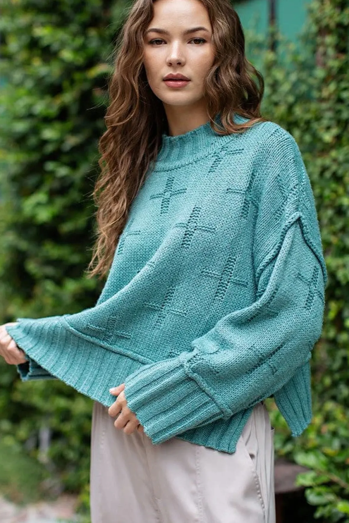 Turtle Neck Knit Top *Online Only*