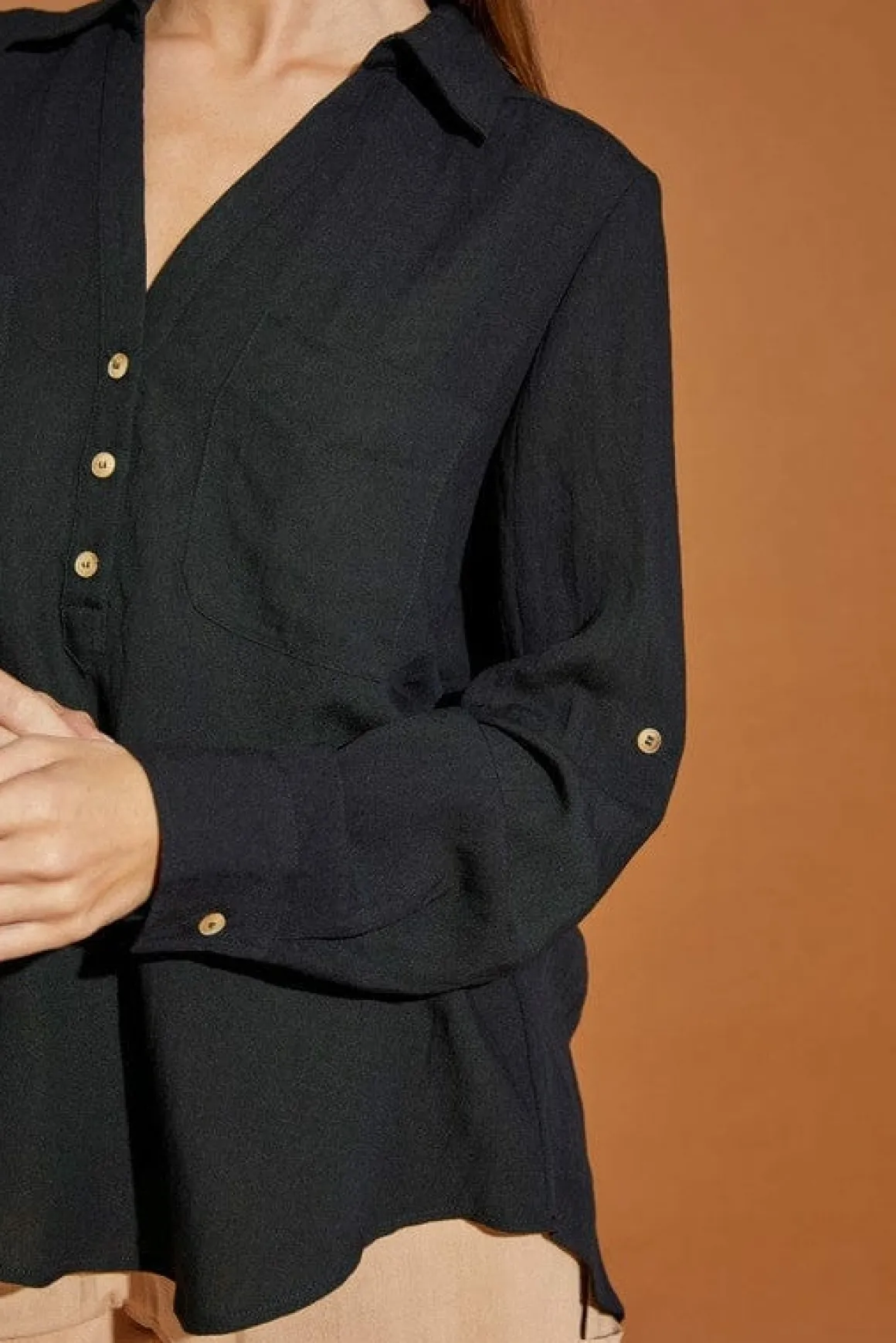 v_neck_button_down_henley_3-1.webp V Neck Button Down Henley Shirt *Online Only*