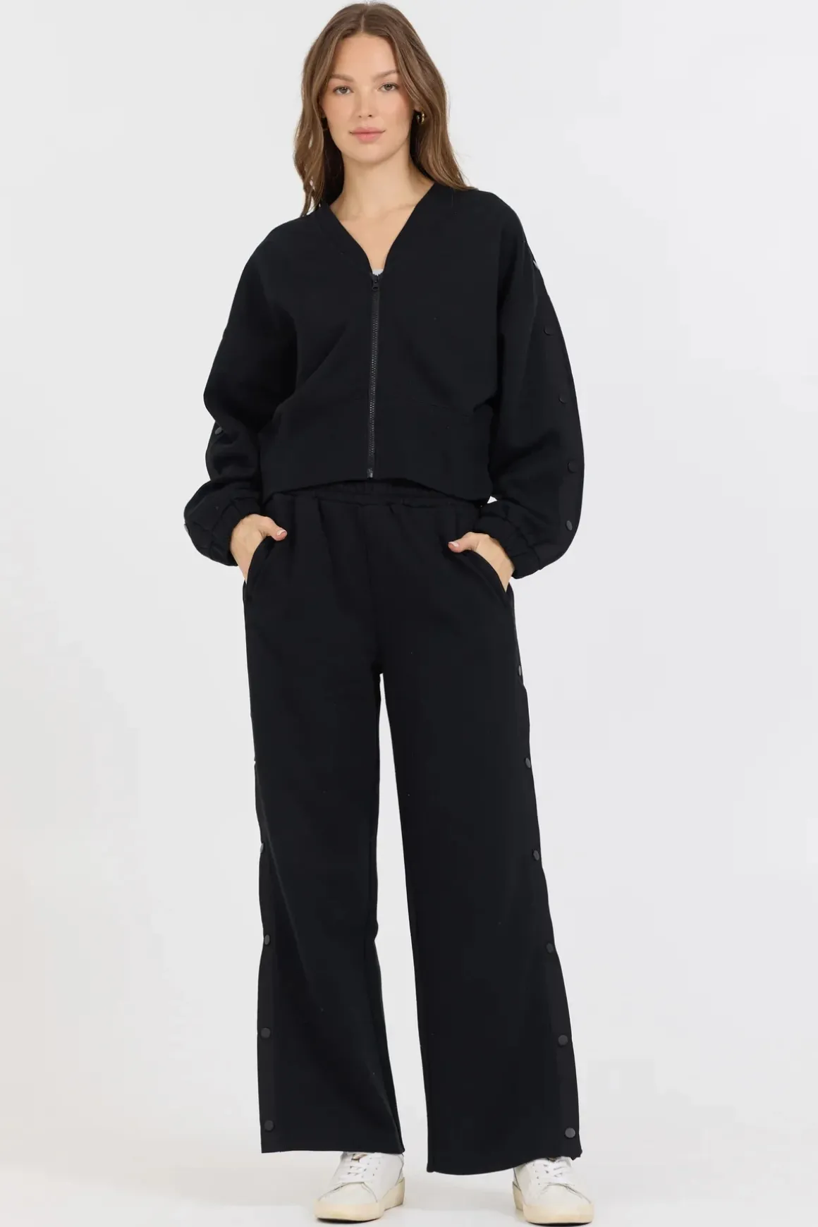 Vintage Havana Fleece Snap Pant