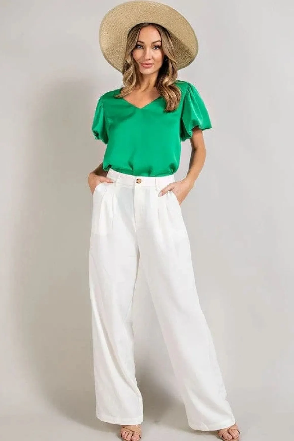 vneck_puff_sleeve_blouse__3.webp V-Neck Puff Sleeve Blouse Top *Online Only*