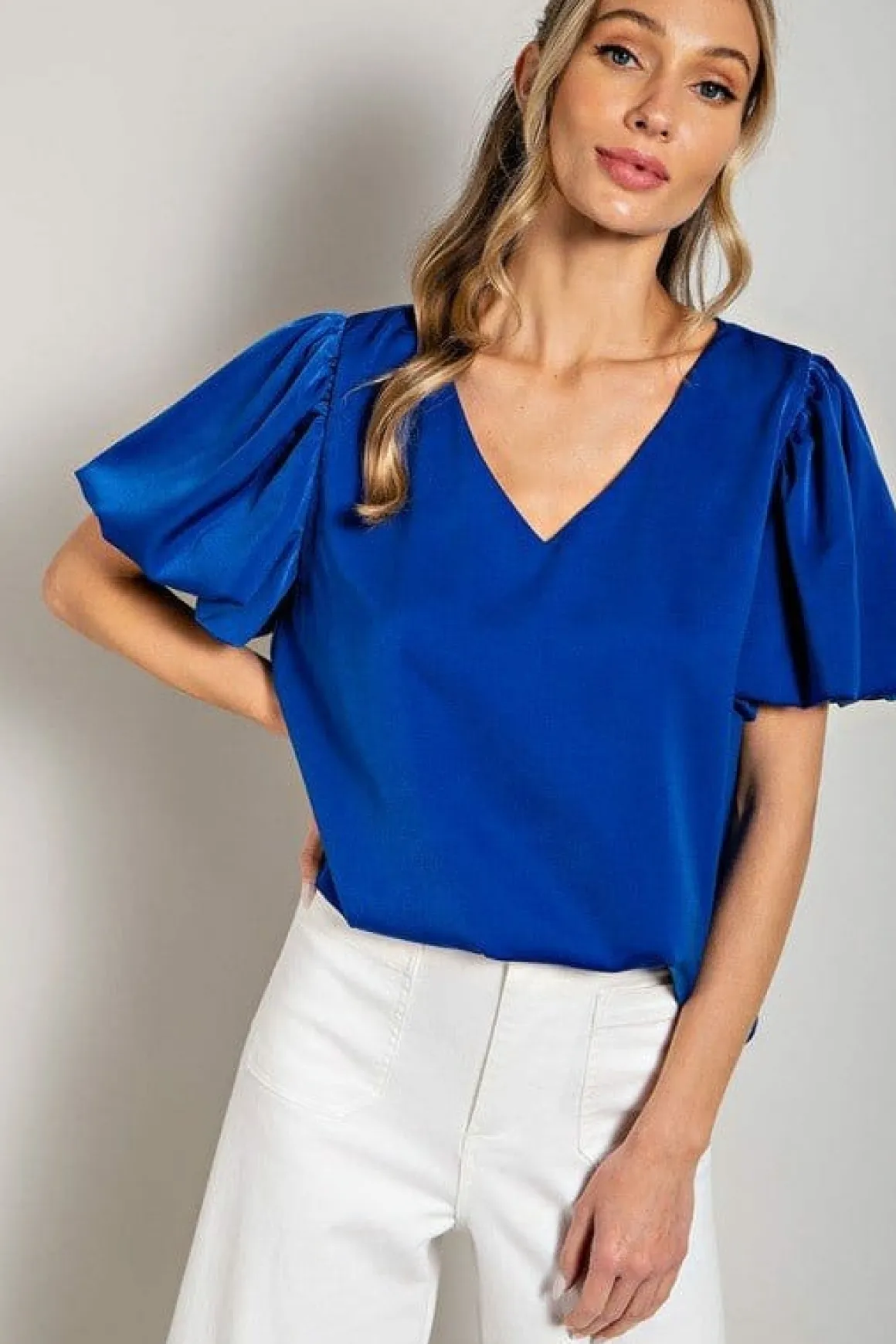 vneck_puff_sleeve_blouse__6.webp V-Neck Puff Sleeve Blouse Top *Online Only*