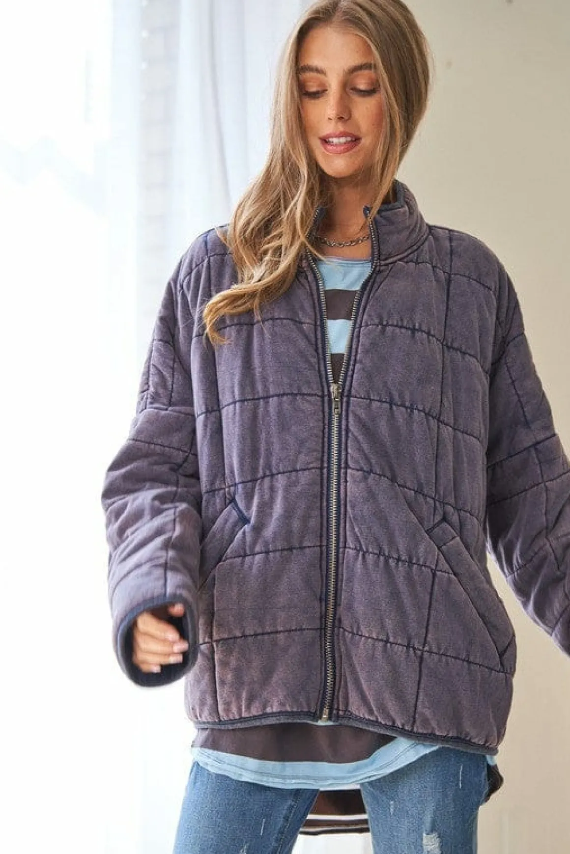 washed_soft_comfy_quiltin_10.webp Washed Soft Comfy Quilting Zip Closure Jacket *Online Only*