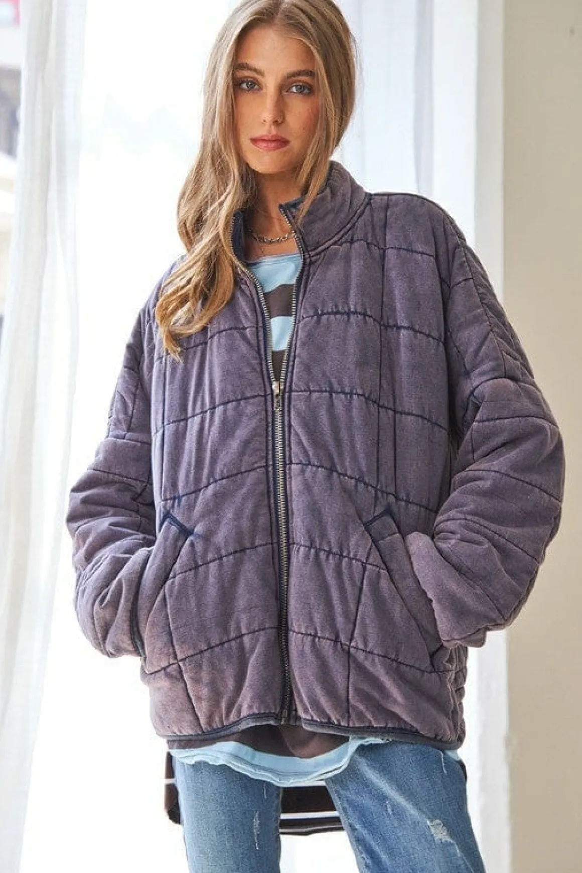 washed_soft_comfy_quiltin_9.webp Washed Soft Comfy Quilting Zip Closure Jacket *Online Only*