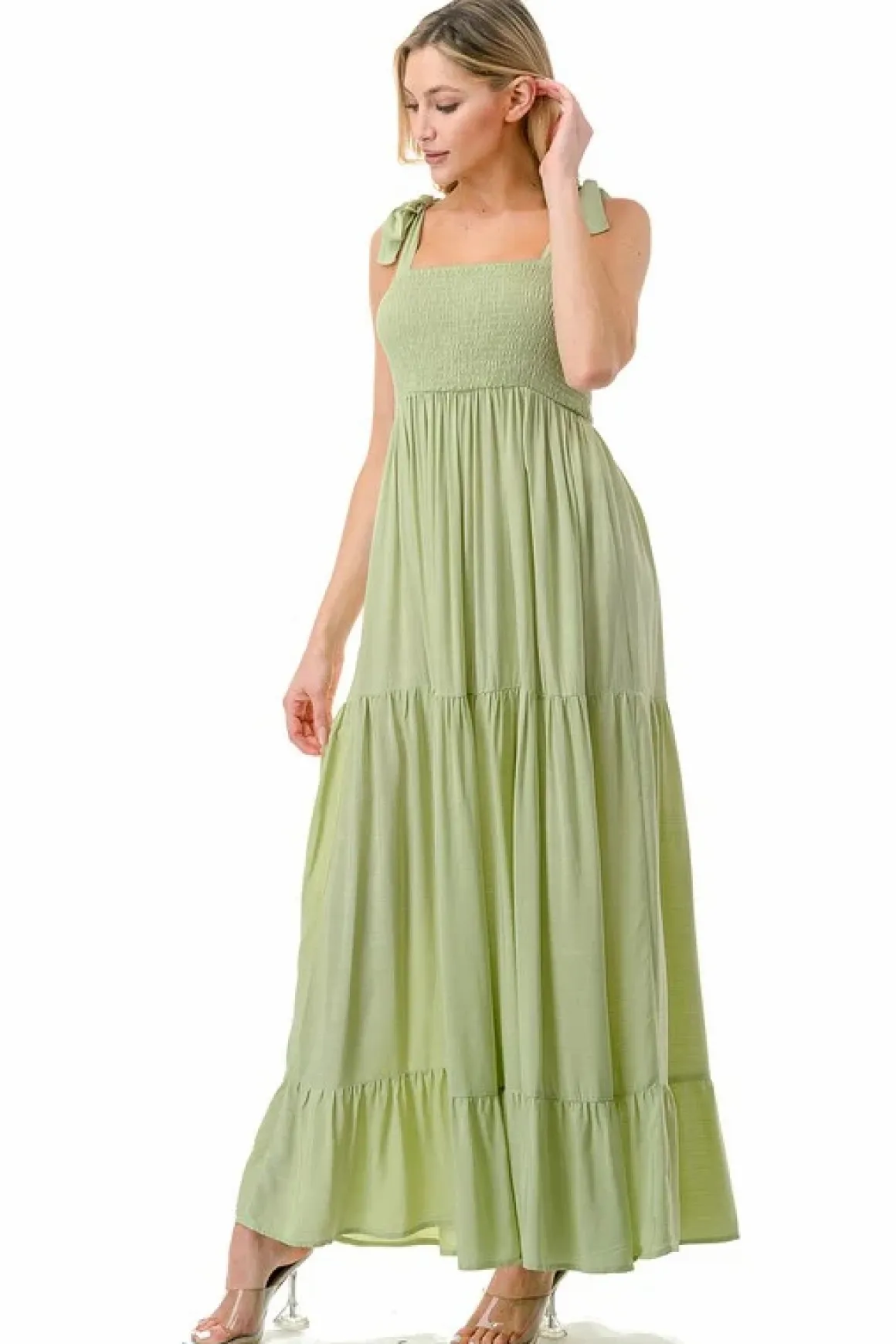 women_smocked_top_with_ti_2.webp Women Smocked Top with Tiered Bottom Maxi Dress *Online Only*