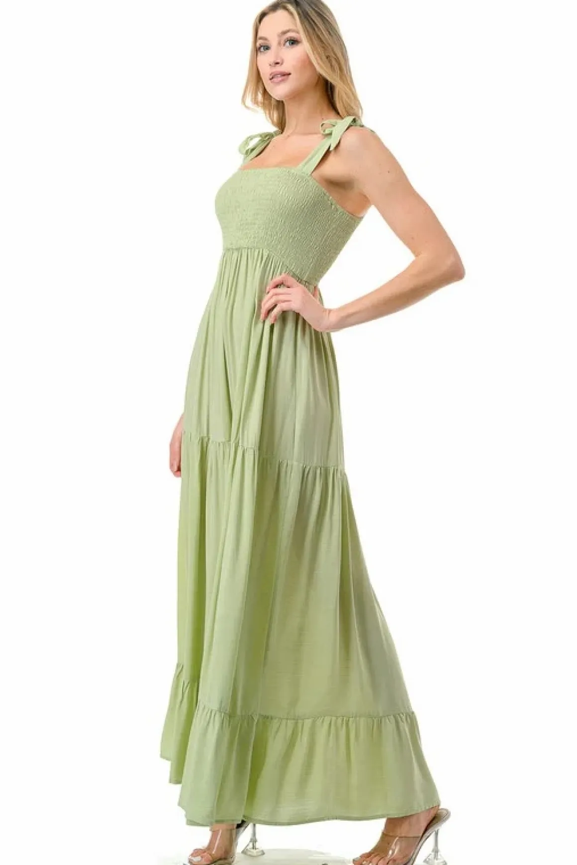 women_smocked_top_with_ti_3.webp Women Smocked Top with Tiered Bottom Maxi Dress *Online Only*