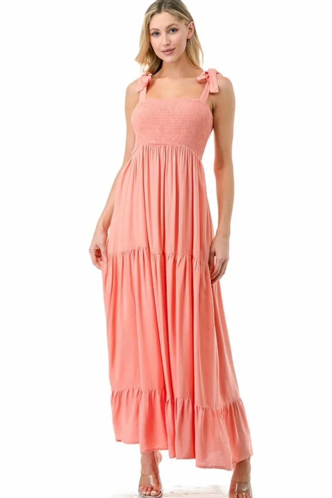 women_smocked_top_with_ti_5.webp Women Smocked Top with Tiered Bottom Maxi Dress *Online Only*
