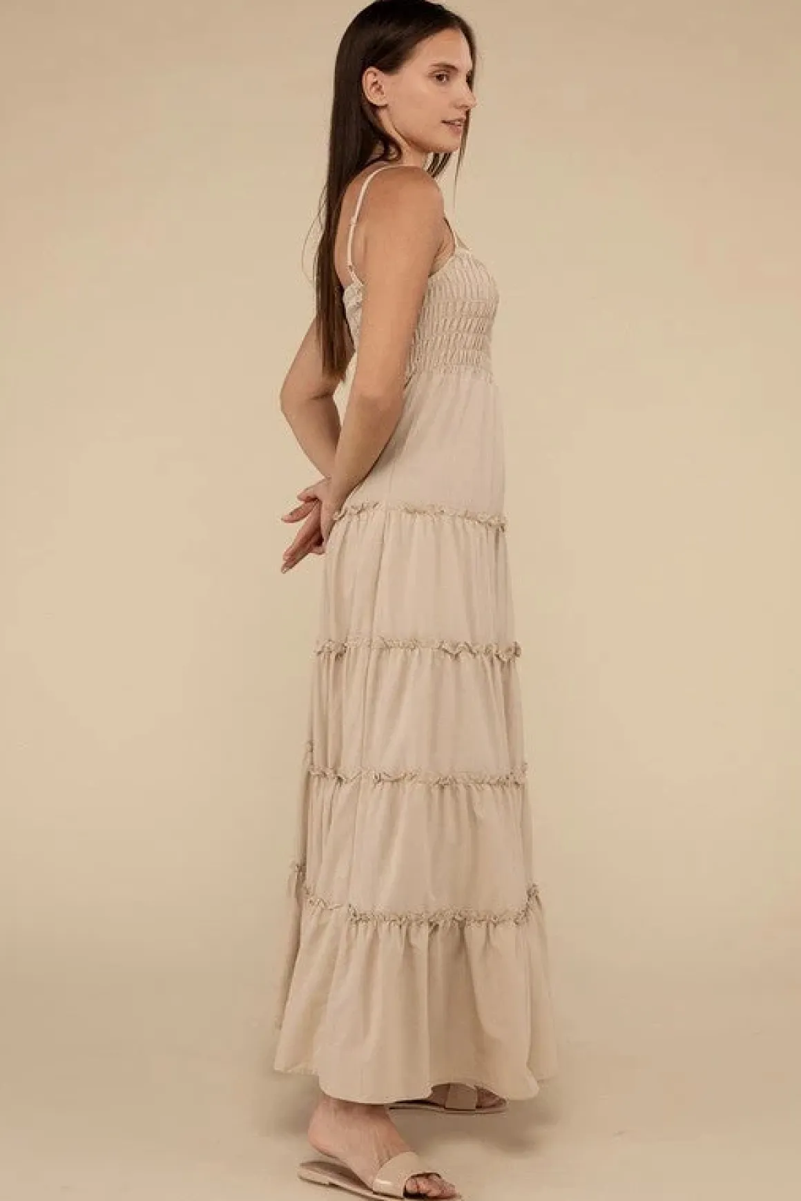 woven_smocked_top_tiered__8.webp Woven Smocked Top Tiered Cami Maxi Dress *Online Only*