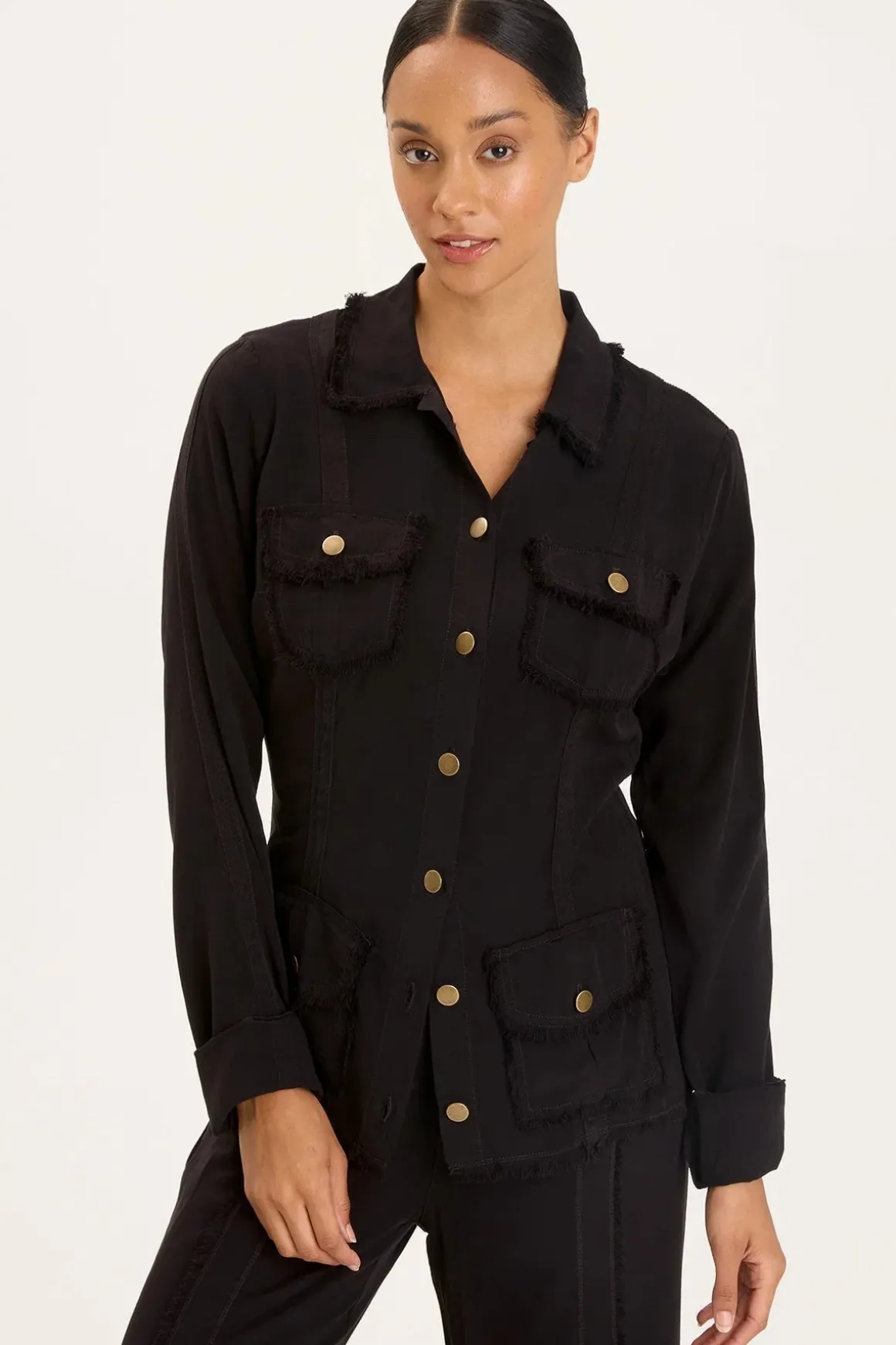 XCVI Twill Safari Jacket