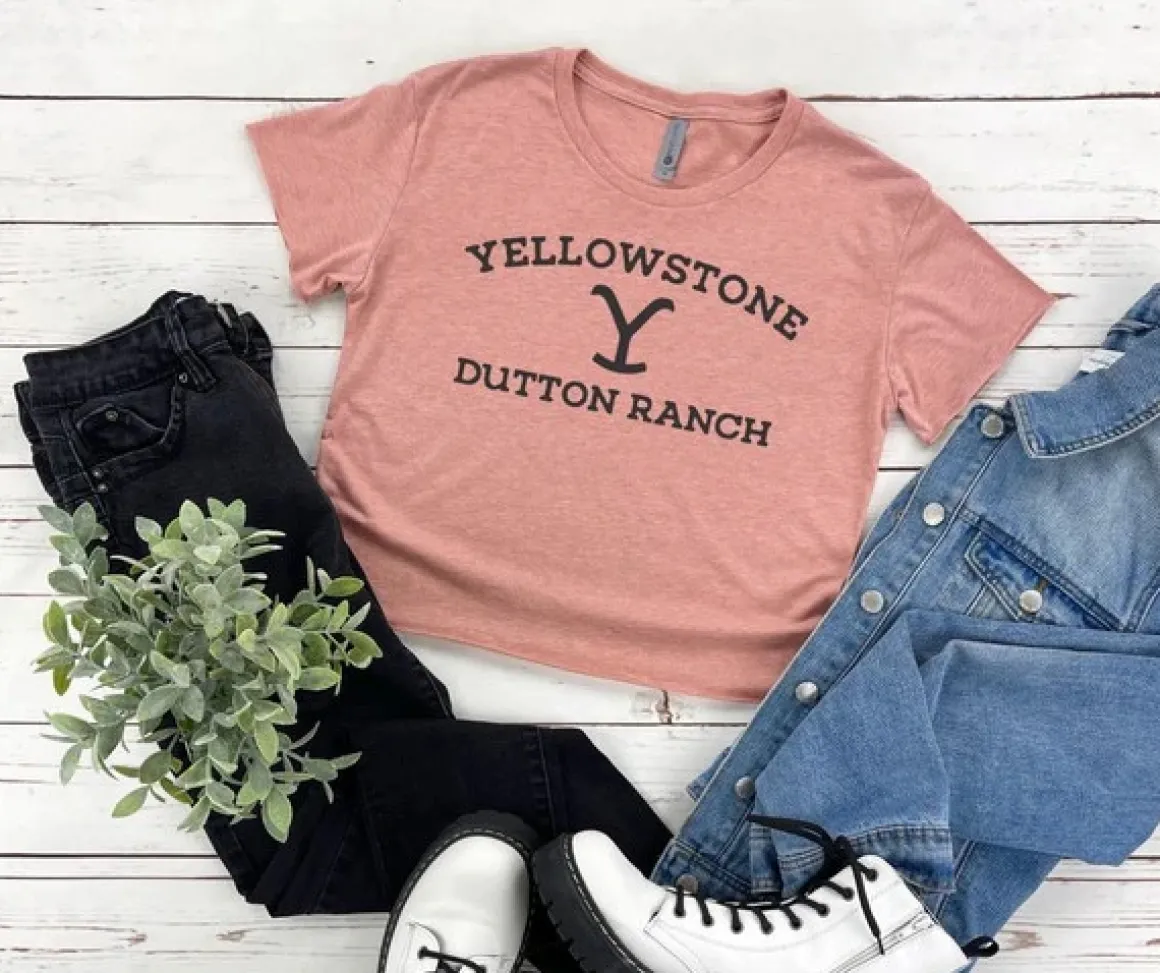 Yellowstone Dutton Ranch Cropped Tee *Online Only*
